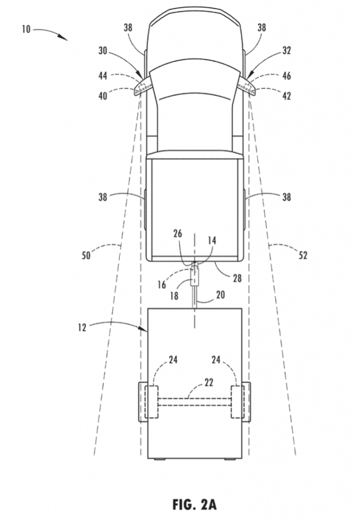 Ford Patent Adjustable Mirrors For Towing
