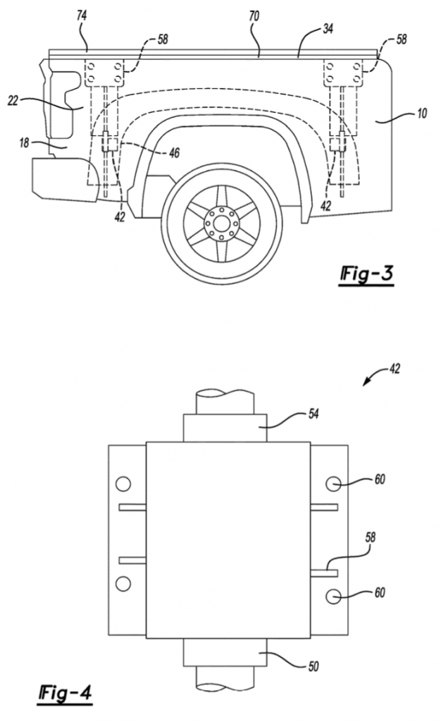 Ford Patent Extendable Rail Assembly