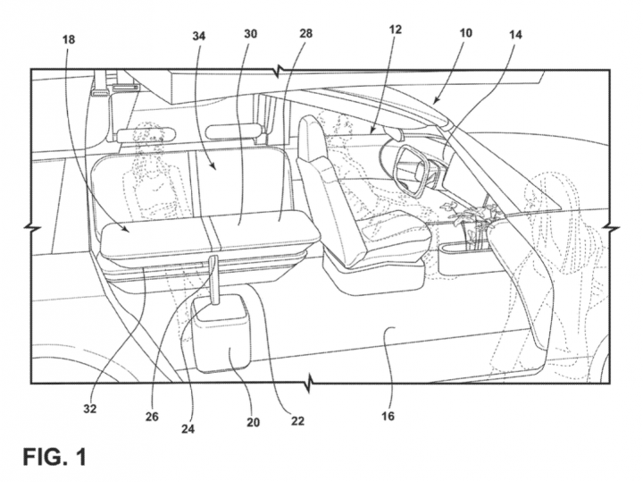 Ford Patent Table Assemblies For Vehicles