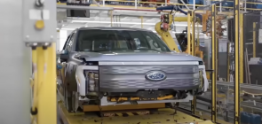 Ford Rouge Electric Vehicle Center F-150 Lightning Production Process - Exterior 001 - Front Three Quarters