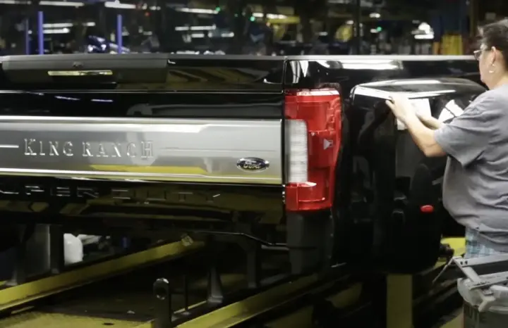 Ford Super Duty Production Kentucky Truck Plant - Exterior 001 - Rear Three Quarters