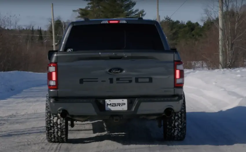 MBRP 2021-2023 Ford F-150 Street Exhaust System - Exterior 001 - Rear