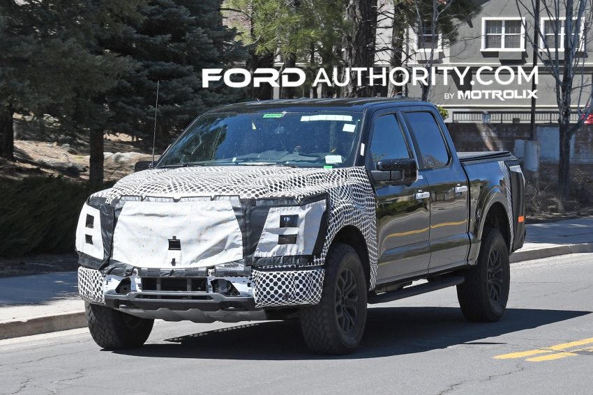 Ford Authority   2024 Ford F 150 Tremor Refresh Mid Cycle Action MCA Prototype Spy Shots May 2023 Exterior 001 850x567 