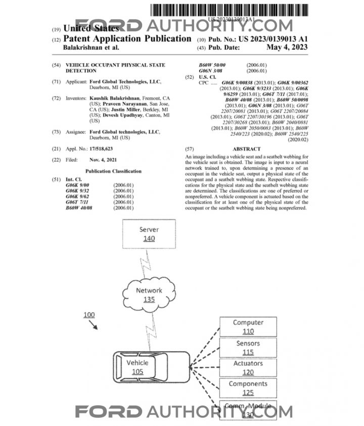 Ford Patent Advanced Occupant Detection System
