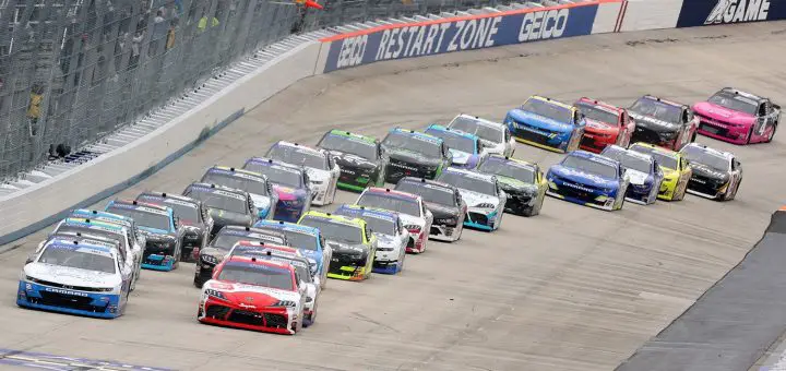 NASCAR Ford Teams Survive Xfinity Talladega April '23: Video