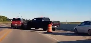 Toyota Tundra Crashes Into Ford Bronco Sport - Exterior 002 - Rear Three Quarters