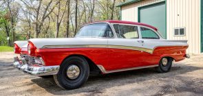 1957 Ford Custom 300 With 5.0L Coyote V8 - Exterior 001 - Front Three Quarters
