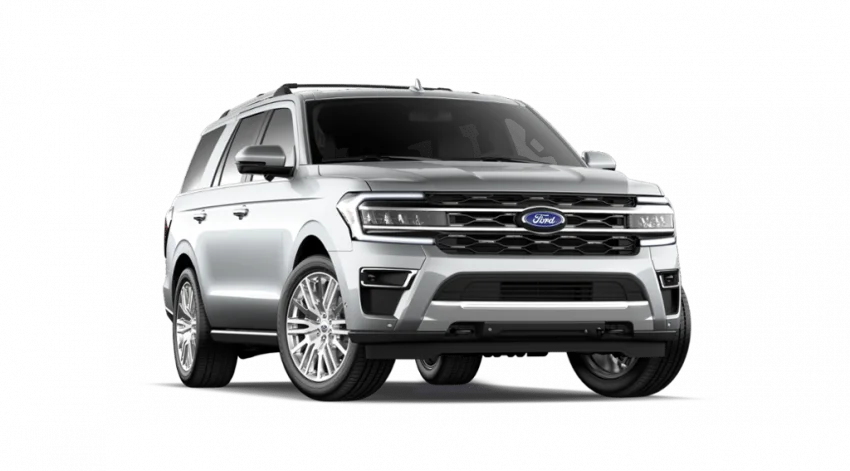 2024 Ford Expedition - Configurator - Iconic Silver Metallic JS - Limited - Excursion Package - Exterior 001 - Front Three Quarters