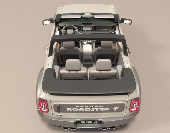 Ford Bronco Roadster Renderings - Exterior 003 - Rear