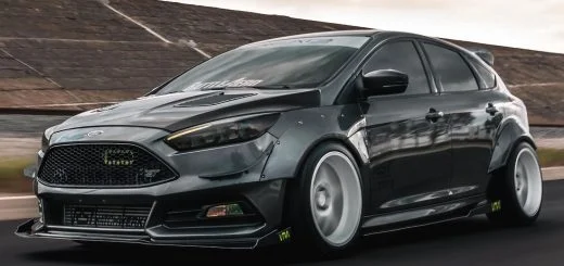 Heavily Modified 2016 Ford Focus ST - Exterior 001 - Front Three Quarters