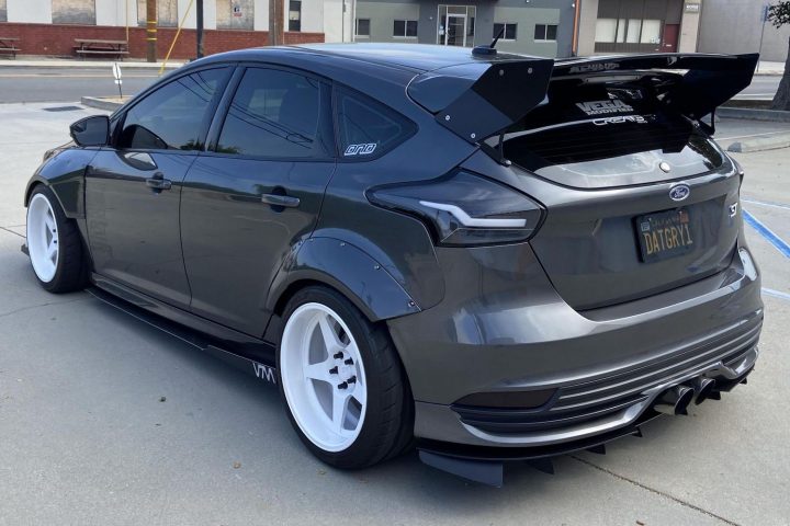 Heavily Modified 2016 Ford Focus ST - Exterior 002 - Rear Three Quarters