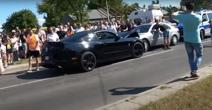 Ford Mustang Crash Highlights Global Pony Car Threat: Video