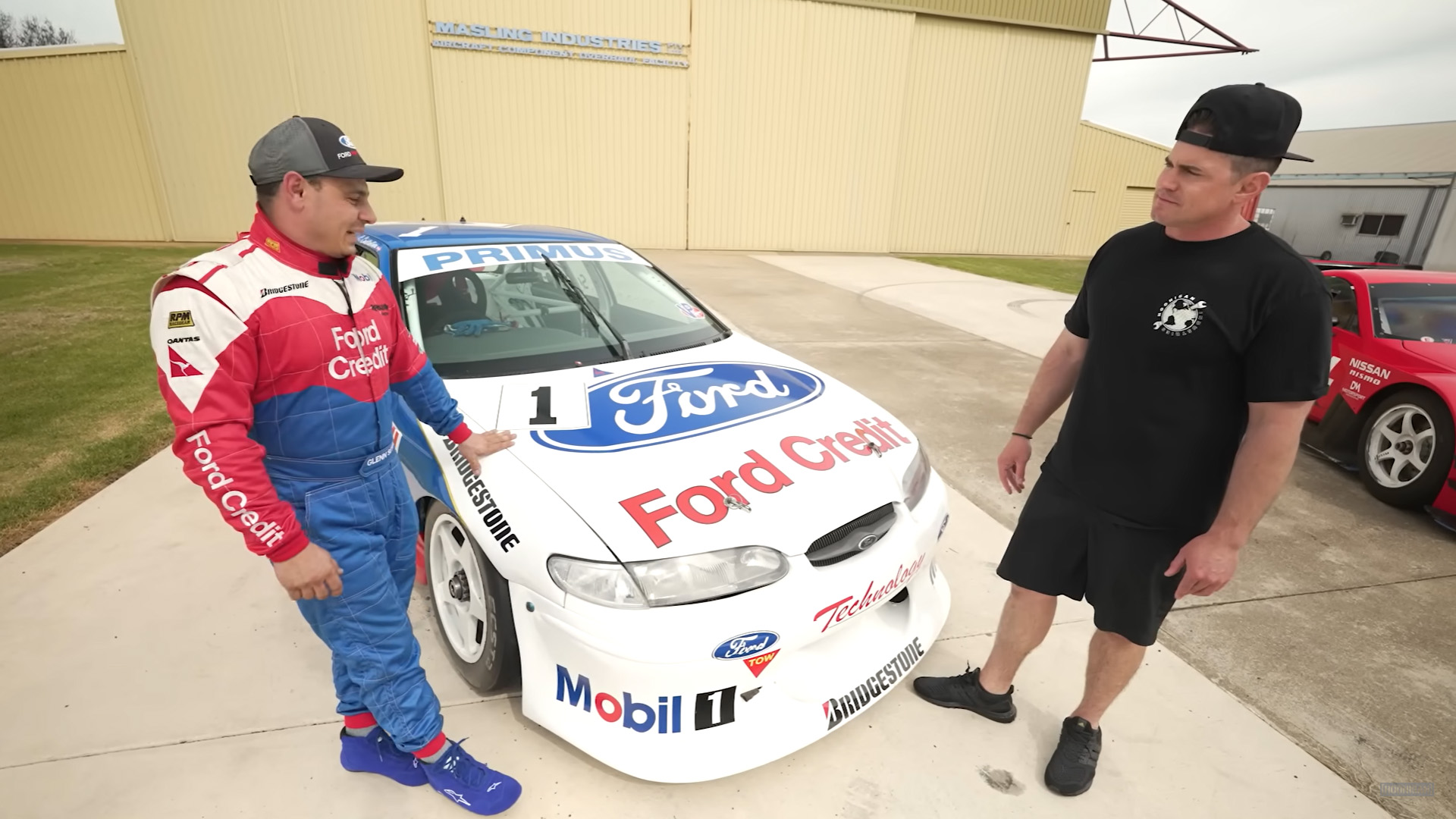 Watch A Ford Falcon V8 Supercar Race A Nismo Super GT: Video