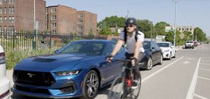 2024 Ford Mustang Exit Warning Feature - Exterior 001 - Front Three Quarters