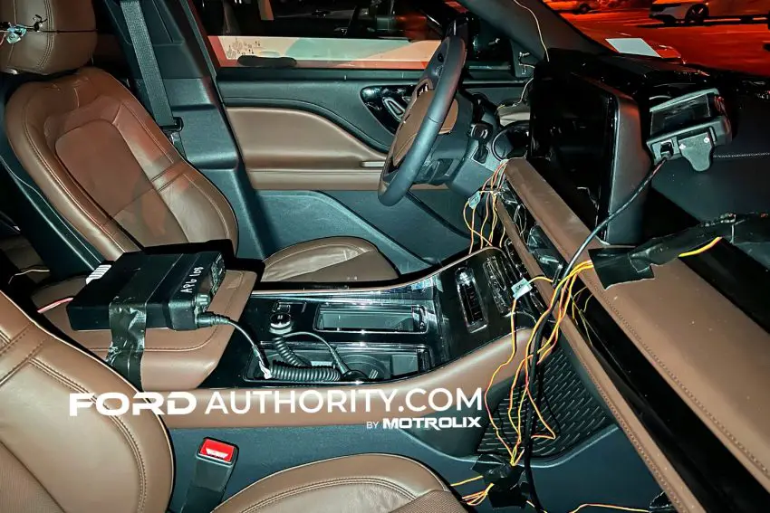 2024 Lincoln Aviator Interior Updates Spied Up Close