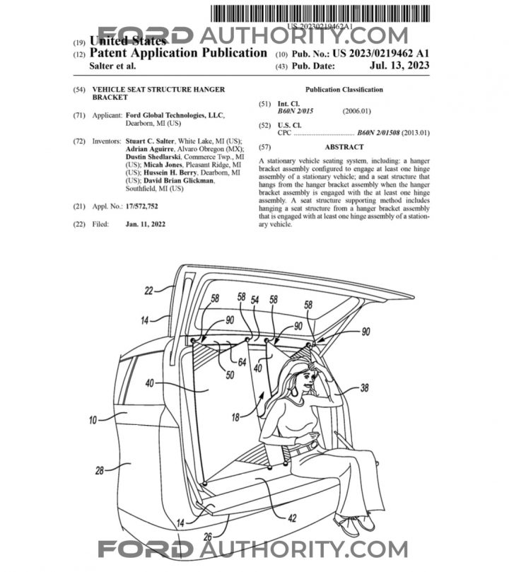 Ford Patent Cargo Area Seating