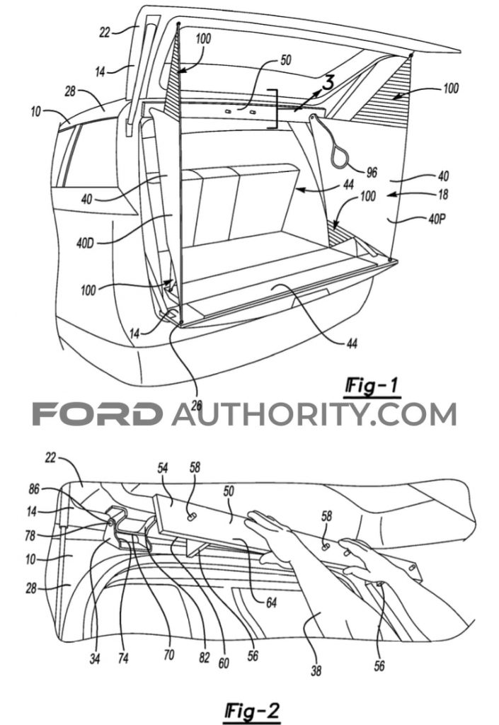 Ford Patent Liftgate-Mounted Privacy Panel