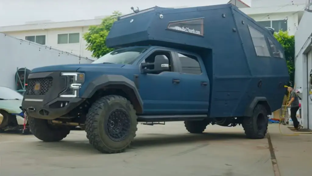 Ford Super Duty Based Camper Gets Stuck In Desert: Video