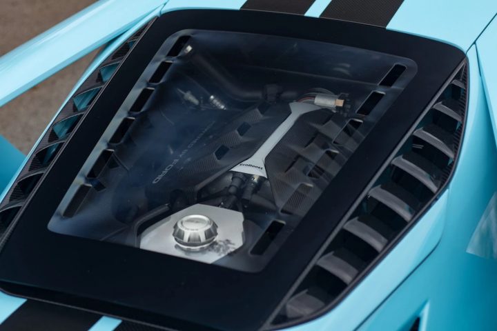 Heritage Blue 2019 Ford GT Carbon Series With 3K Miles - Engine Bay 001