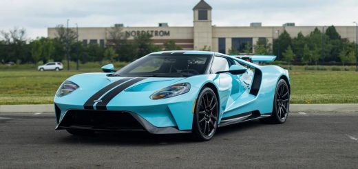 Heritage Blue 2019 Ford GT Carbon Series With 3K Miles - Exterior 001 - Front Three Quarters