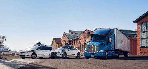 The Waymo autonomous vehicle lineup.