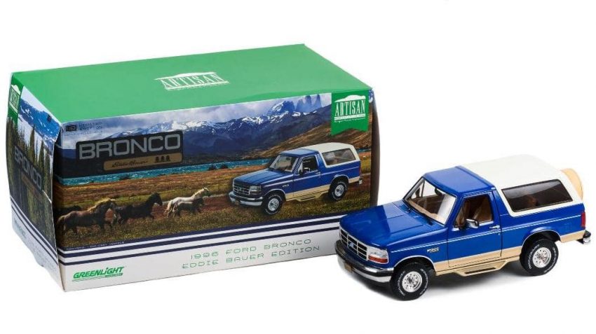 1996 Ford Bronco Eddie Bauer Edition Diecast Greenlight Collectibles - Exterior 001 - Front Three Quarters