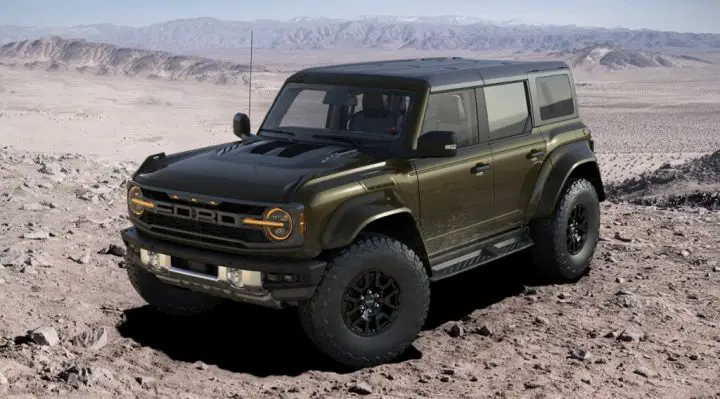 2024 Ford Bronco Raptor Gets New Shelter Green Color