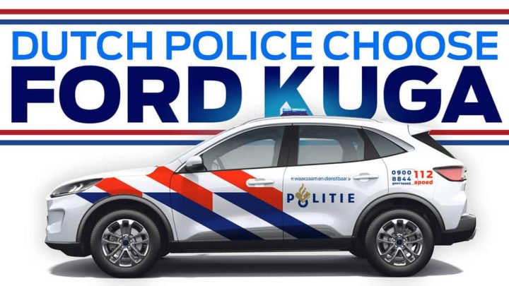 Ford Kuga Hybrid Dutch Police Force - Exterior 001 - Side