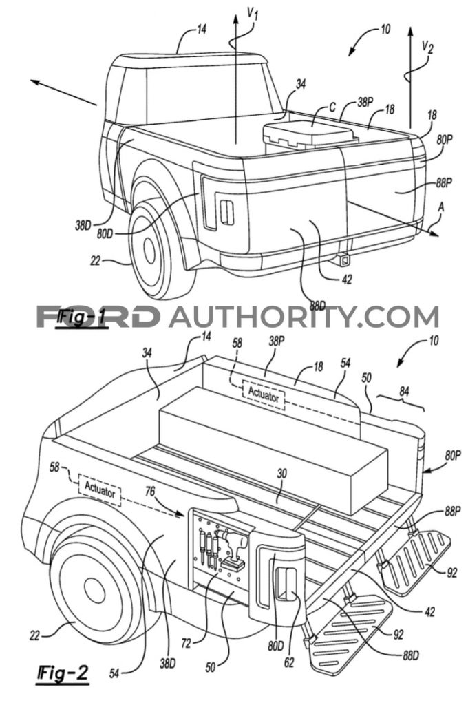 Ford Patent Extendable Cargo Bed Side Wall