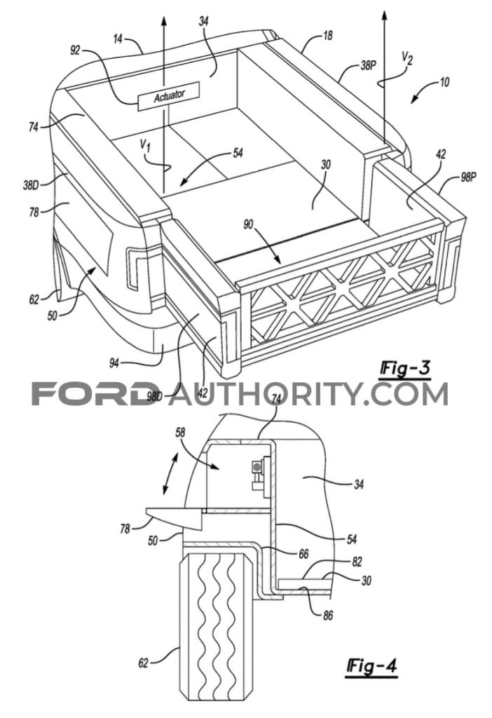 Ford Patent Side Wall Storage Compartment