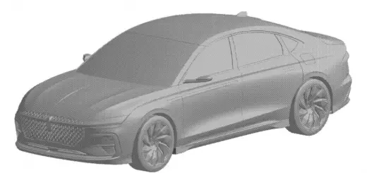 Lincoln Zephyr Diecast Patent Filing - Exterior 001 - Front Three Quarters
