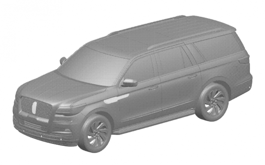 Refreshed Lincoln Navigator Die-Cast Patent - Exterior 001 - Front Three Quarters