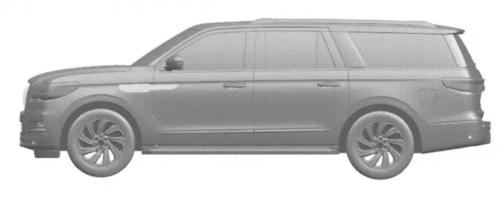 Refreshed Lincoln Navigator Die-Cast Patent - Exterior 002 - Side