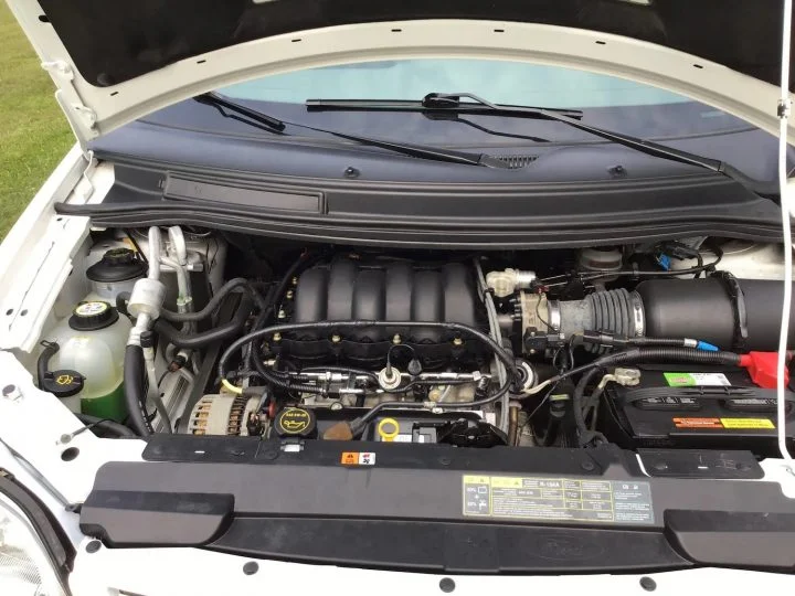 2002 Ford Windstar LX With 2,400 MIles - Engine Bay 001