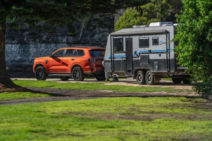 Ford Everest Towing Tech - Exterior 002 - Rear Three Quarters