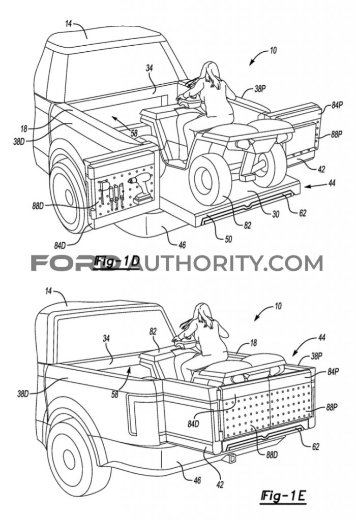 Ford Patent Cargo Bed Ramp System