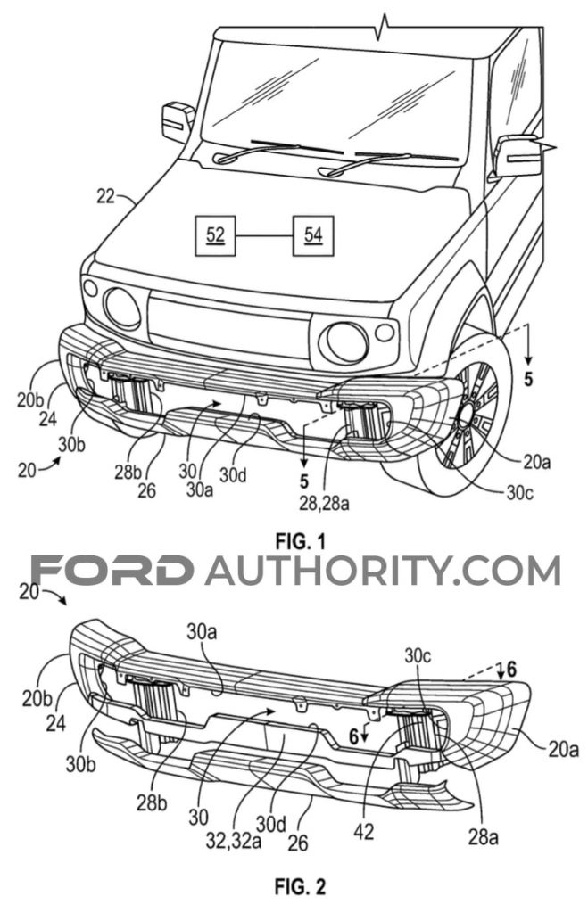 Ford Patent Vehicle Bumper Assembly With Integrated Lower Support