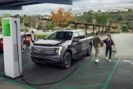 Ford Charge Assist Public Charging F-150 Lightning - Exterior 001 - Front Three Quarters