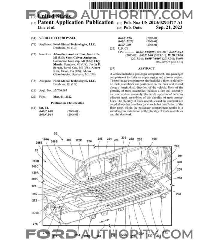 Ford Patent Configurable Interiors