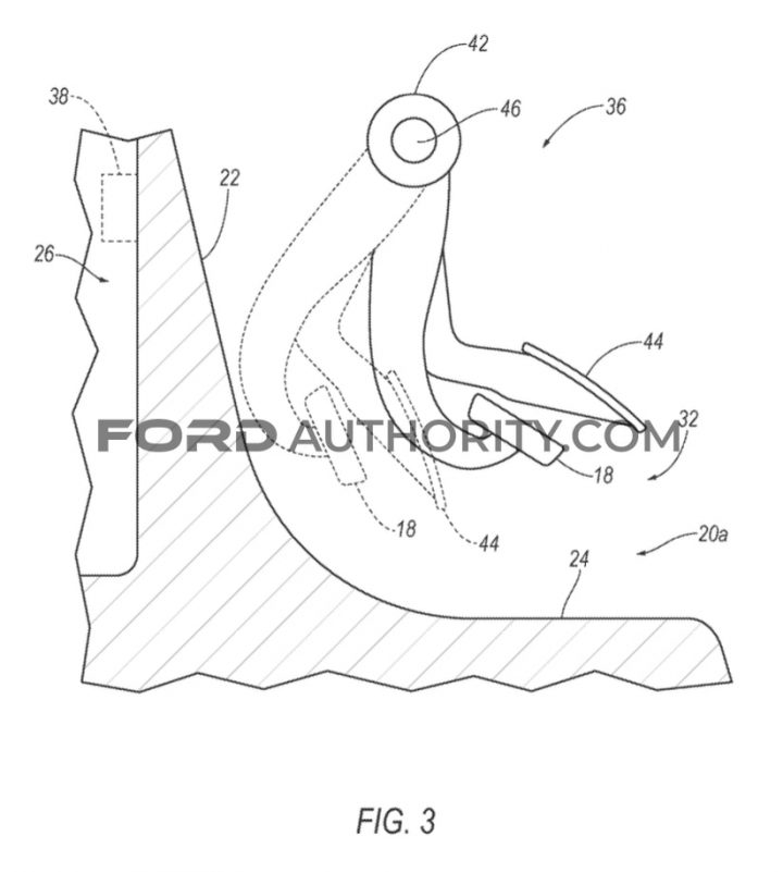 Ford Patent Stowable Pedal Assembly