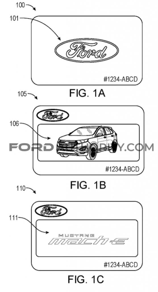 Ford Patent Vehicle Access Card With Display
