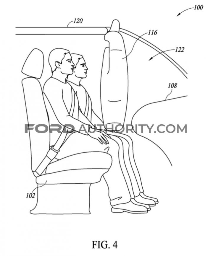 Ford Patent Special Roof Mounted Airbag