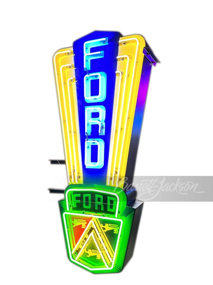 1953 Ford Neon Porcelin Sign