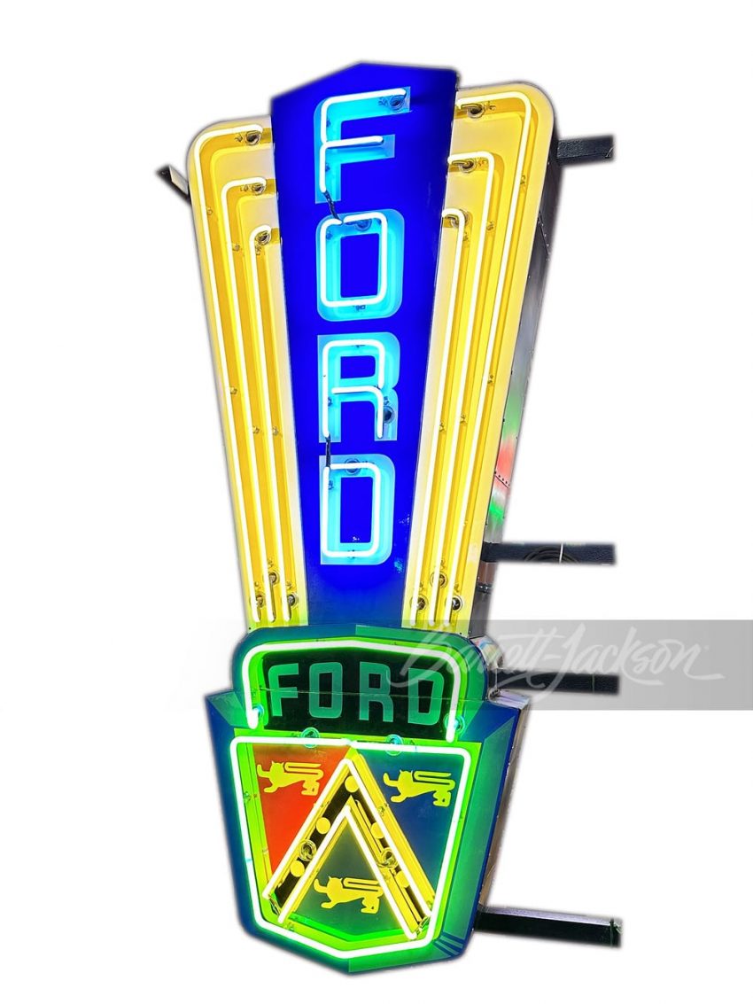 1953 Ford Neon Porcelin Sign