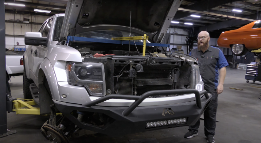 2014 Ford F-150 SVT Raptor Exhaust Leak Repair - Exterior 001 - Front Three Quarters