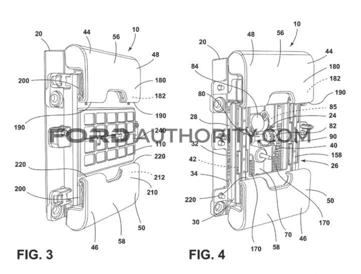 Ford Patent Electronic Device Holder