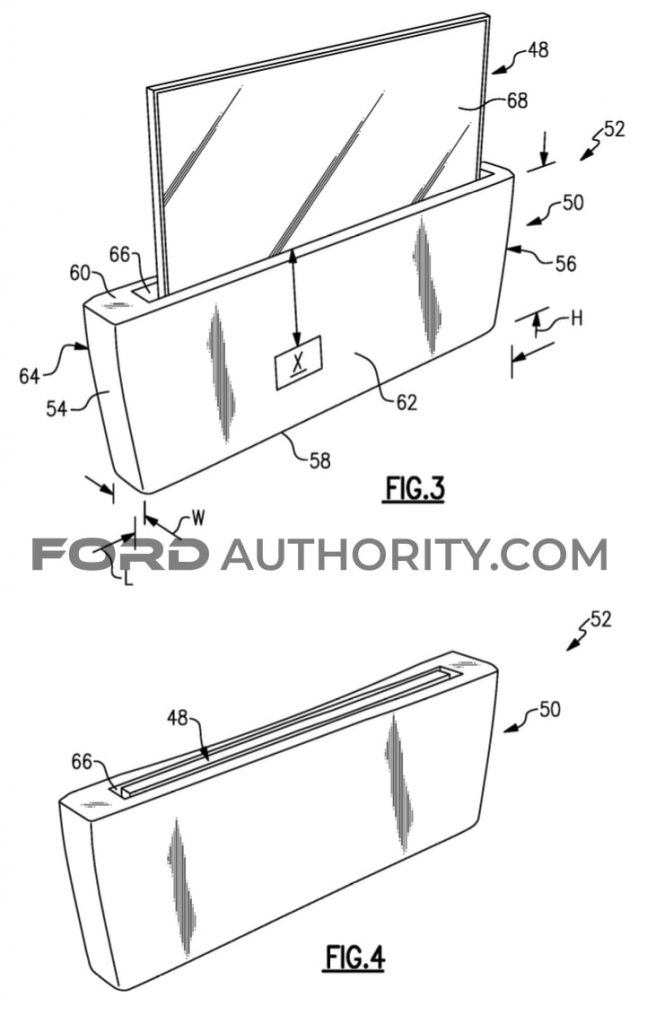 Ford Patent Frunk Projection Screen