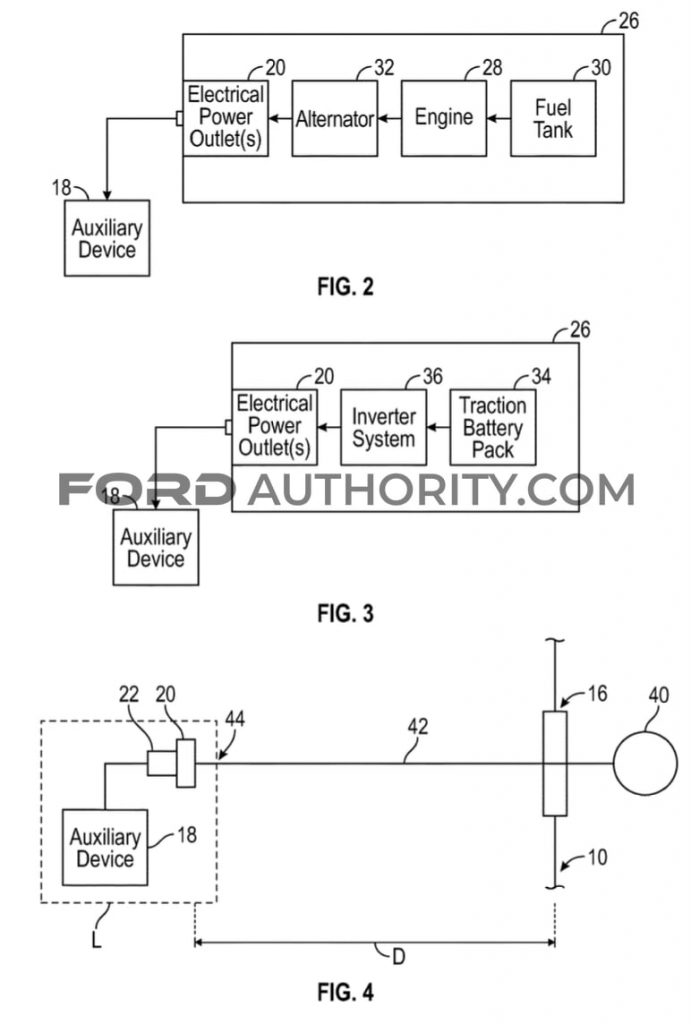 Ford Patent Retractable Extension Cords