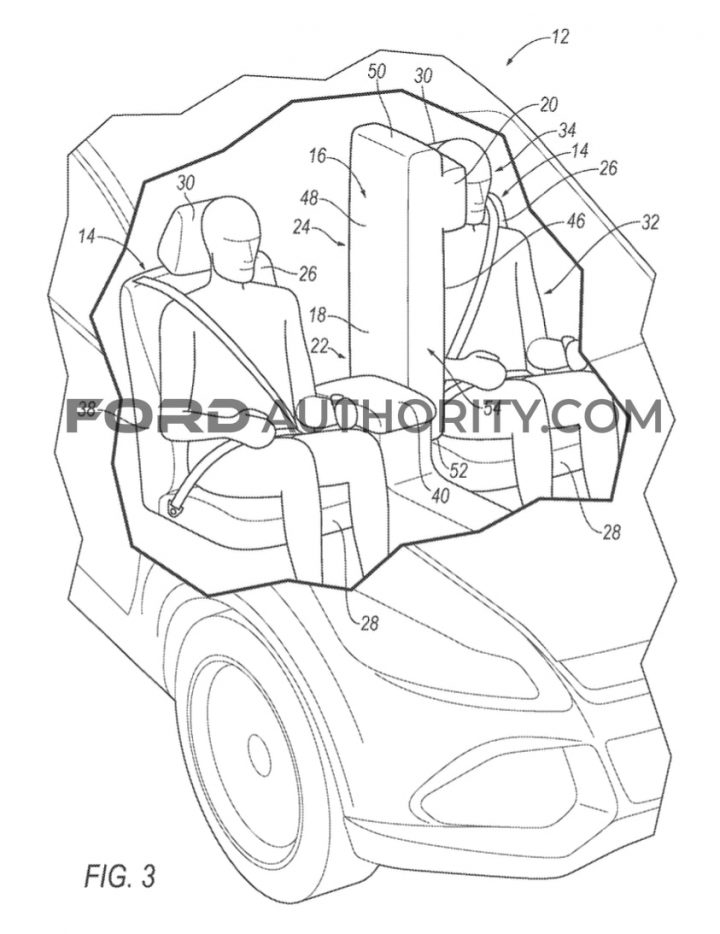 Ford Patent Selectively Extendable Seat Airbag