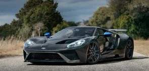 2020 Ford GT Liquid Carbon Edition With 84 Miles - Exterior 001 - Front Three Quarters